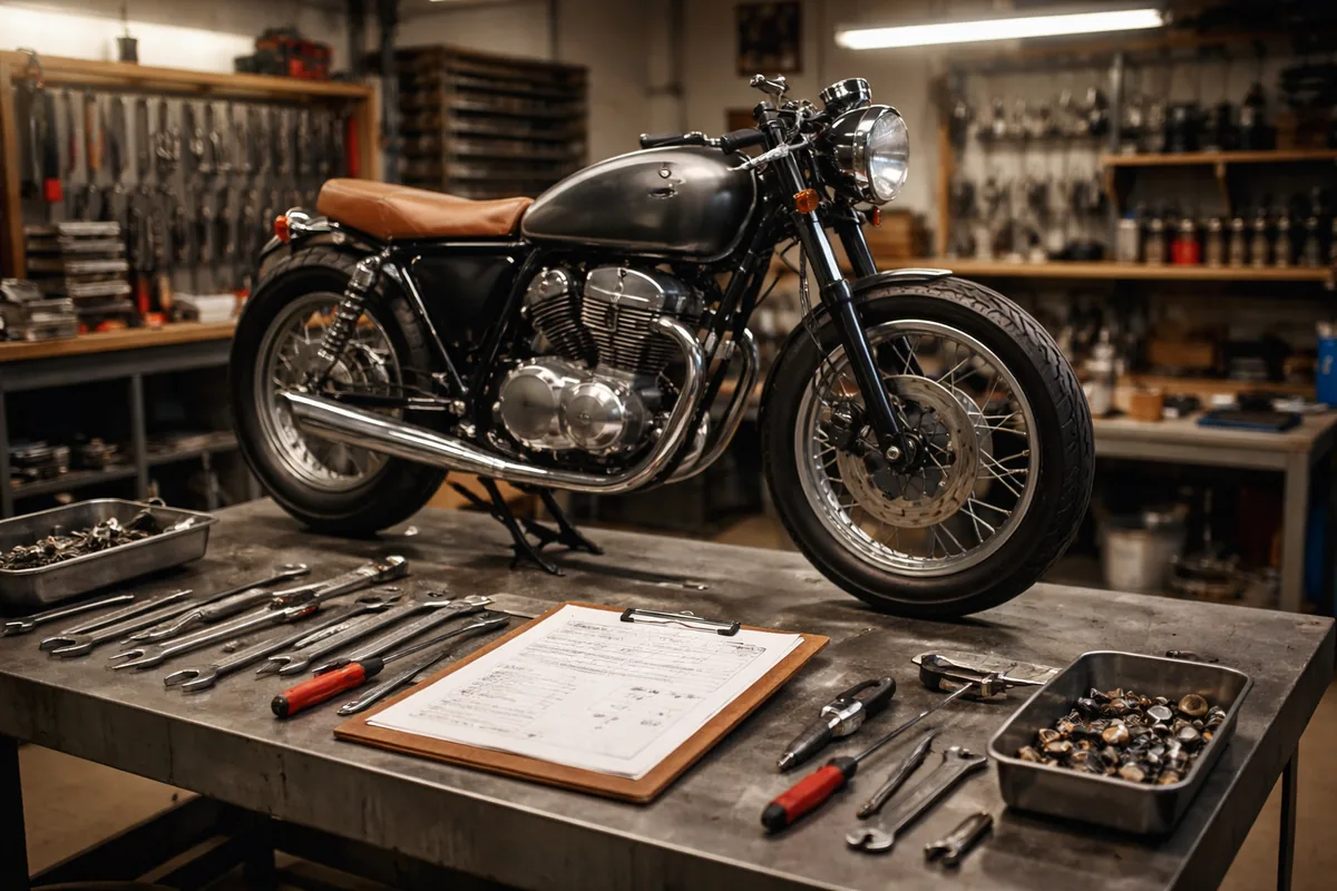 Comment créer une fiche atelier pour la restauration d'une moto classique