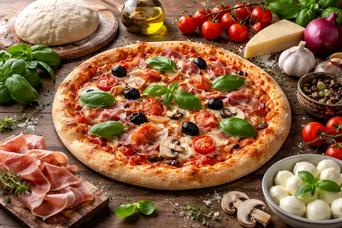 Comment réaliser une pizza maison avec des ingrédients variés et de qualité