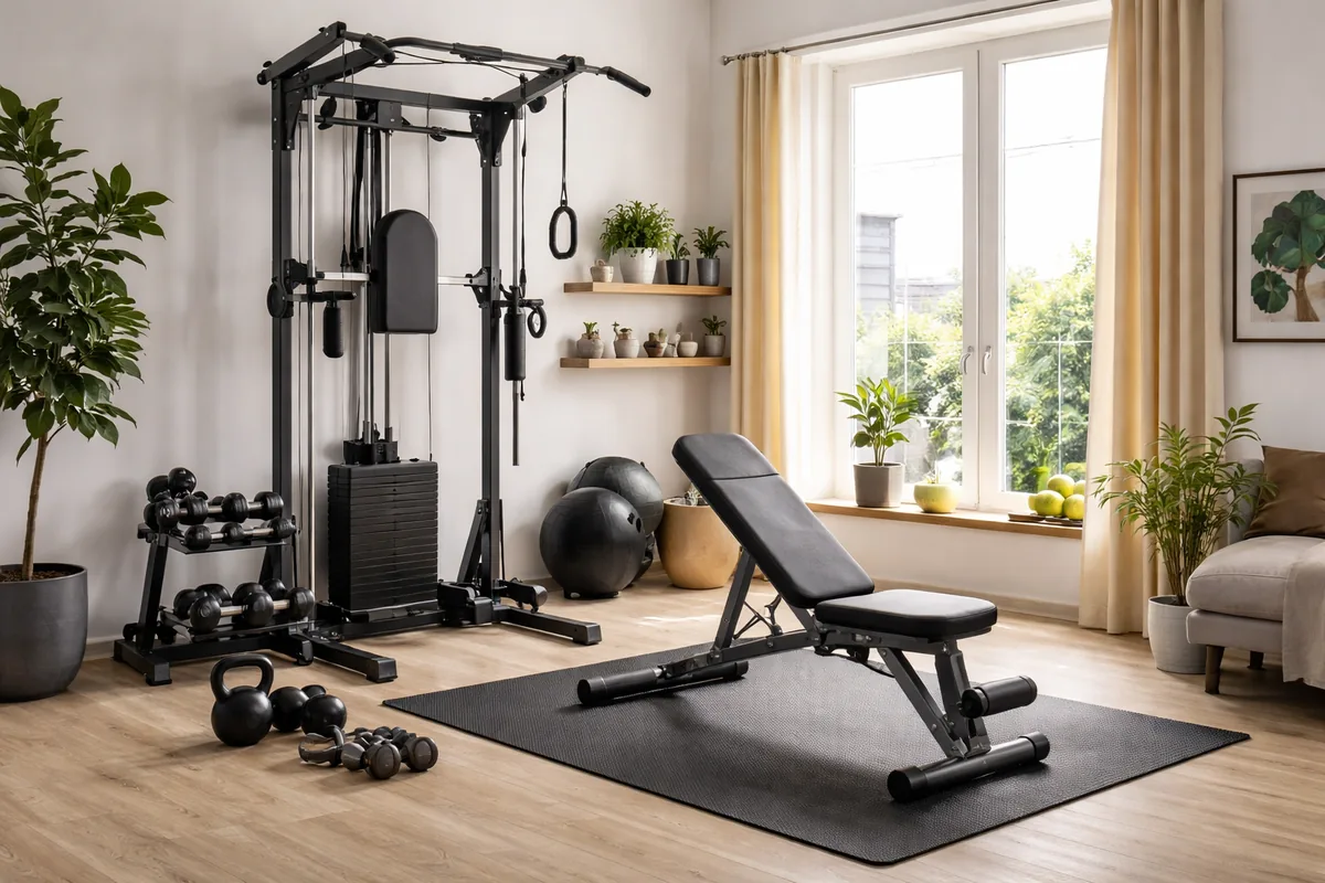 Comment aménager un home gym dans un petit espace avec du matériel multifonction ?